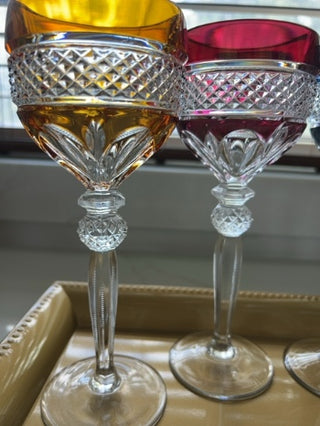 vintage Riekes-Crisa Williamsburg set of 4 wine glasse