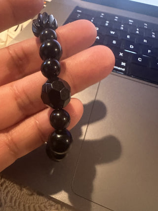 Vintage black bracelet #62 VV MTS|89451