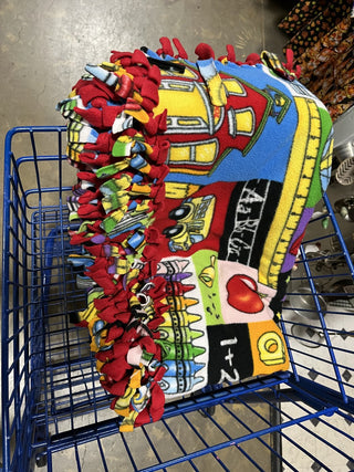 “School Days” Fleece Tie /Knotted Blanket RCD