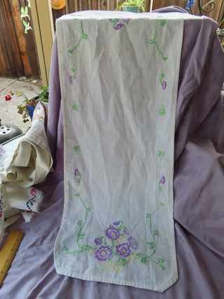 Cotton handmade embroidered Table runner MTS|104555