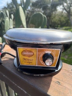 Vintage Sunbeam M'Sieur Electric Crepe Maker|51130