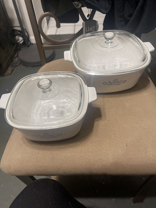 vintage corning ware, blue corn flour rsv