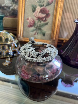 Pewter bear potpourri dish|72000