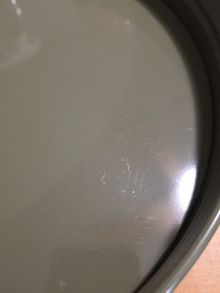 RF Green & White 12" Painted Metal Tray