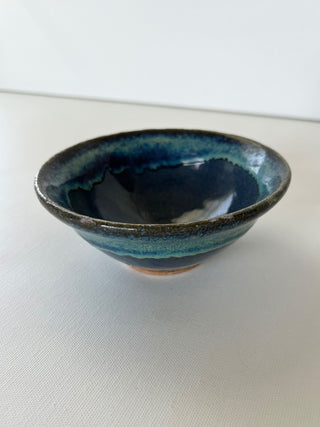 MCM pottery  blue green bowl|71965