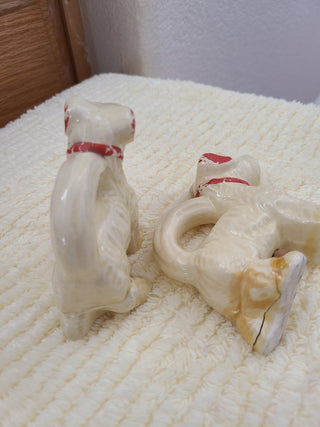 Scottish Terrier Salt & Pepper Shakers w/Tail Handles RCD