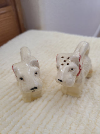 Scottish Terrier Salt & Pepper Shakers w/Tail Handles RCD