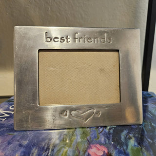 90's Pewter "Best Friends" Picture Frame (BRI) - MTS|142253