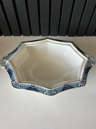 Antique flow blue tureen RSV