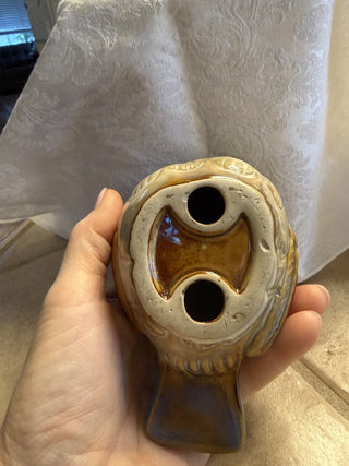 Ceramic bird, blue-green MTS