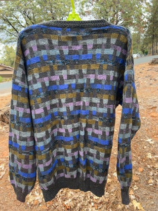 JP vintage men's knit sweater Pronto Uomo Firenze, made in Italy SIZE 52L
