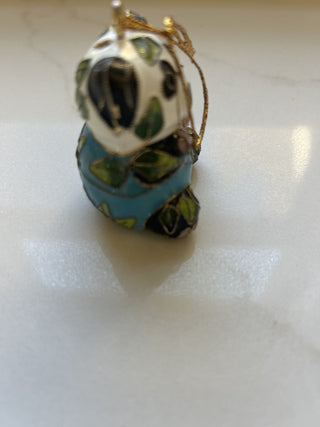 Vtg Cloisonne Christmas Ornament Panda Bear-RSV|124743