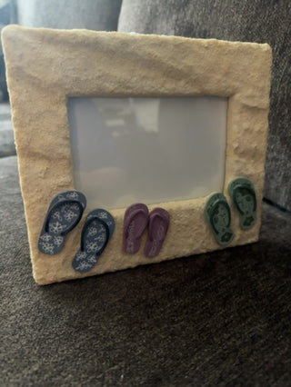 Frame Slipper on the Beach  6"x4" Photo