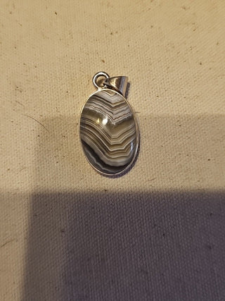.925 crazy lace Agate pendant