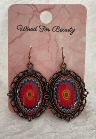 ornate oval earrings RSV
