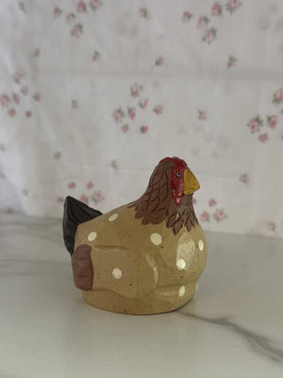 Midwest Wood Carved Primitive Chicken - RSV|107650