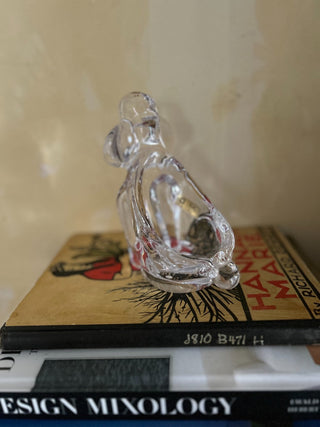 MG French lead crystal Poodle Ashtray Bayel