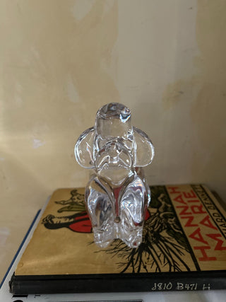 MG French lead crystal Poodle Ashtray Bayel