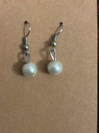 Single pearl dangle earrings MTS