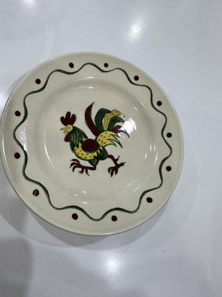 MCM Metlox Poppytrail Rooster 6.5" Bread Plates - Set of 4 MTS|91964