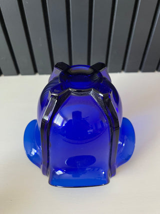 Cobalt handkerchief glass vase RSV