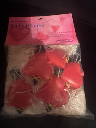 Primal Lite String hearts with arrows 14 foot string of 10 lights #47 VV MTS|146428