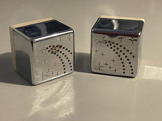 30's Chase Art Deco Chrome Shooting Star Salt & Pep Set--SP MTS