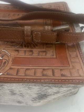 Vtg. Lather Crossbody Purse-RSV