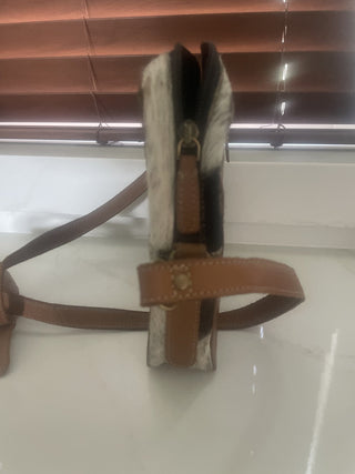 Vtg. Lather Crossbody Purse-RSV