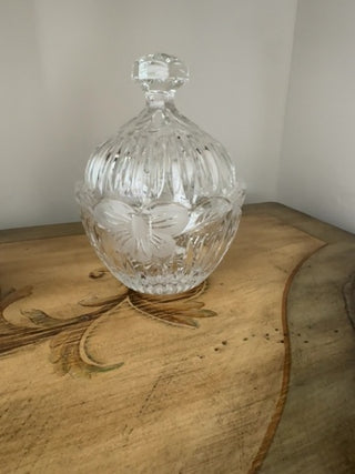 AJ - Glass Covered Candy Dish