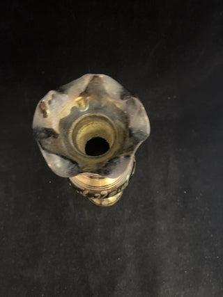 Vintage Brass etched vase made in India RCD|68004