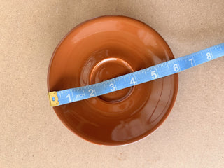 Brown Vintage Stoneware Saucer (LZD - RSV)|63978