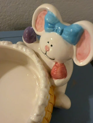 Ceramic Waster Bunny fish  totalSize 6.5