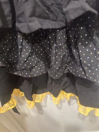 Halloween Bedazzle embroidered apron with ruffles  #63 VV MTS