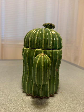 Cactus ceramic shape candy or snack food jar RSV|79135