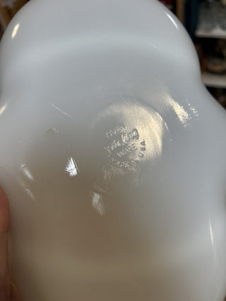 12F Fire King Milk Glass 11" Divided Relish Tray|70841