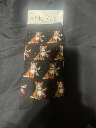 Christmas kitty socks rsv