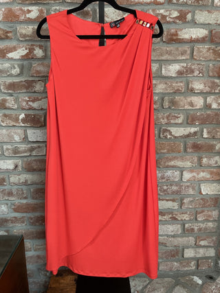 Carre Noir Toga Style Orange Dress Sz 8 RSV|57124