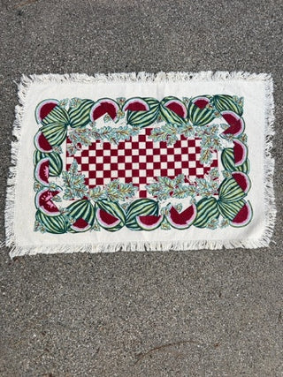 JP Set of 4 NEW vintage woven watermelon placemats