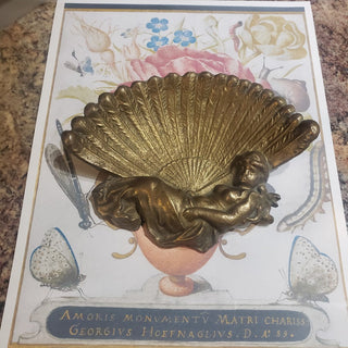 Art Nouveau Brass Tray  RSV