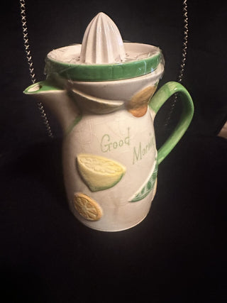 Vintage 1961 Napco Ware "Good Morning " Fruit Hand Painted Citrus Juicer Piter #62 VV MTS