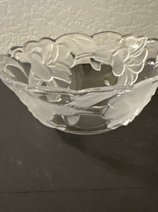 Mikasa Studio Nova Sterling Star (also known as Tiger Lily) large crystal serving bowl or platter RCD