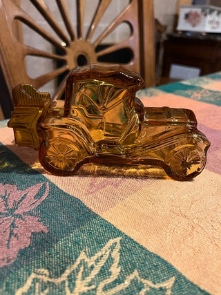 Avon Collectable Amber Packard Roadster Cologne Decanter Bottle RSV