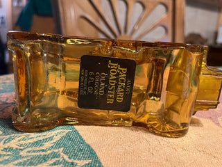 Avon Collectable Amber Packard Roadster Cologne Decanter Bottle RSV