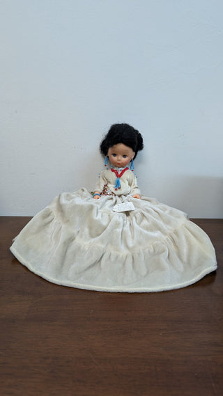Handmade Indian Costume Doll - Made by Reservation Indian - New Mexico RSV