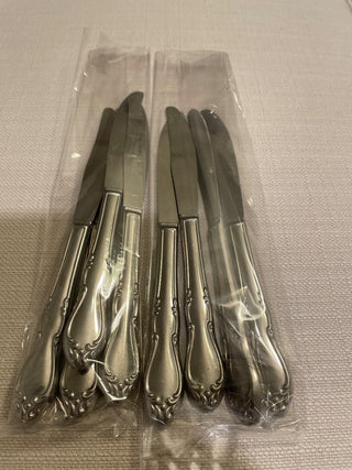 Vintage style silver knives 4 pieces RSV