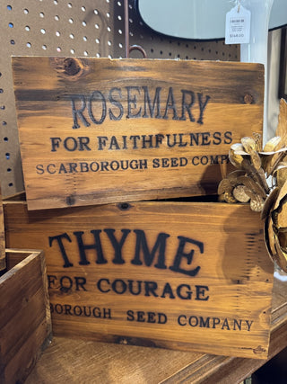 Scarborough Wood Hanging Planters 4 MTS|91808