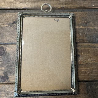 Ornate Vintage Brass Velvet Backed 5x7" Frame MTS|145618