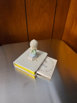 Precious Moments Bible Figurine with Boy|49645