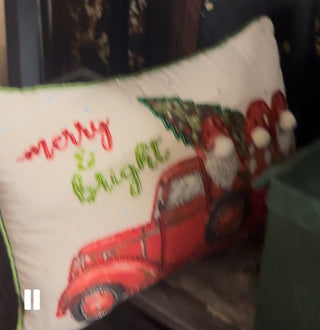 Christmas pillow truck and tree #47 VV MTS|96103